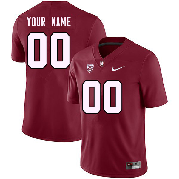 Custom Stanford Cardinal Name And Number College Football Jerseys Stitched-Cardinal - Click Image to Close